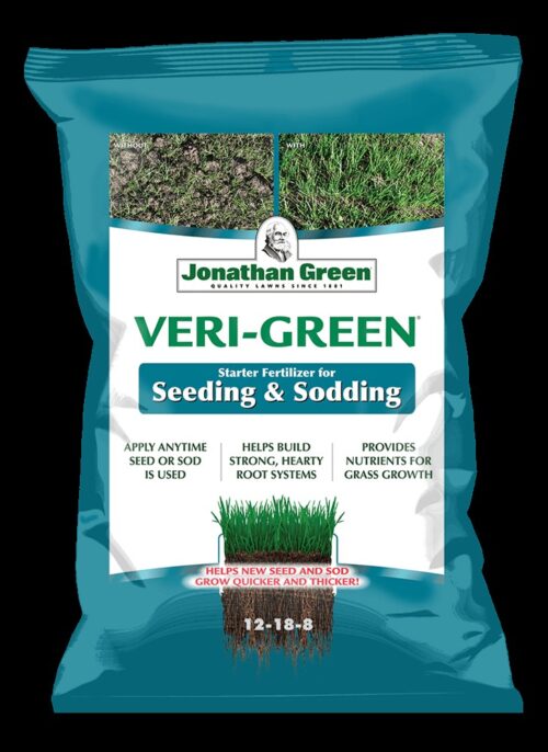 Front of JG Veri Green for Seeding and Sodding bag